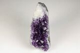 Free-Standing, Amethyst Crystal Cluster with Calcite - Uruguay #199920-1